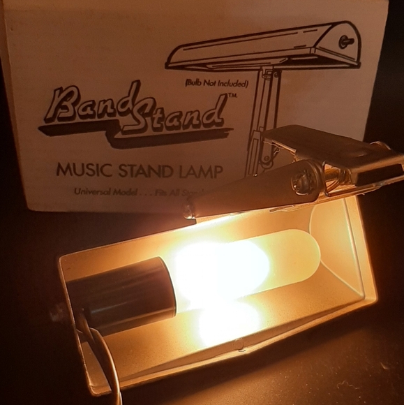 BLS-1 Universal Band Stand Music Stand Lamp Vintage Clip-On Style In Box Works - Picture 5 of 7